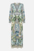 BUTTON DRESS WITH SHAPED WAISTBAND