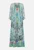 LONG GATHERED PANEL DRESS