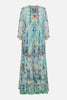LONG GATHERED PANEL DRESS