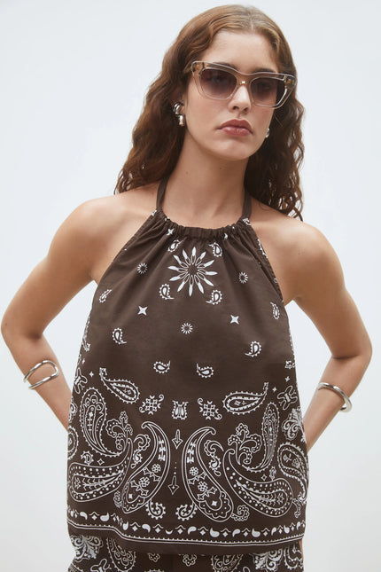 LOOKA CHOCO BANDANA TOP