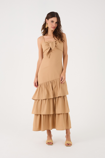 COTTON RUFFLE DRESS