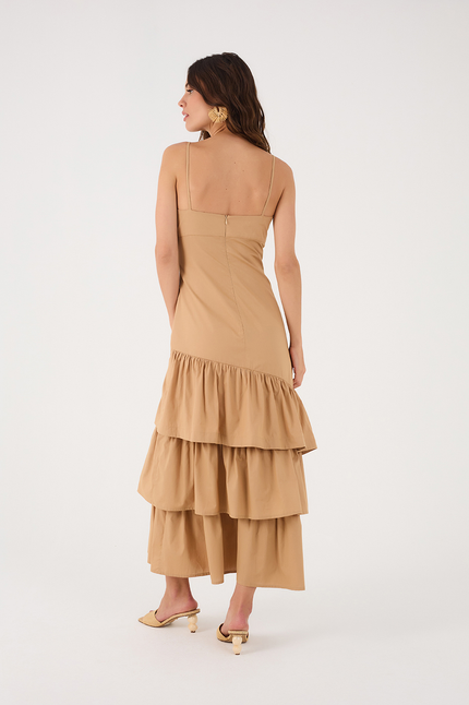 COTTON RUFFLE DRESS