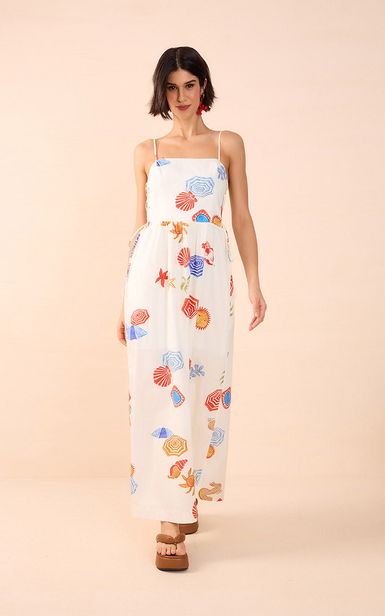 SUN PRINT MAXI SUNDRESS