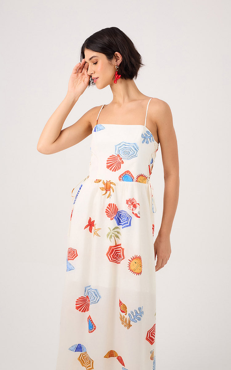 SUN PRINT MAXI SUNDRESS