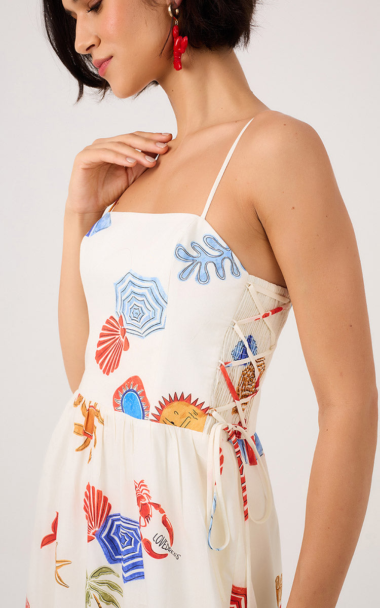 SUN PRINT MAXI SUNDRESS