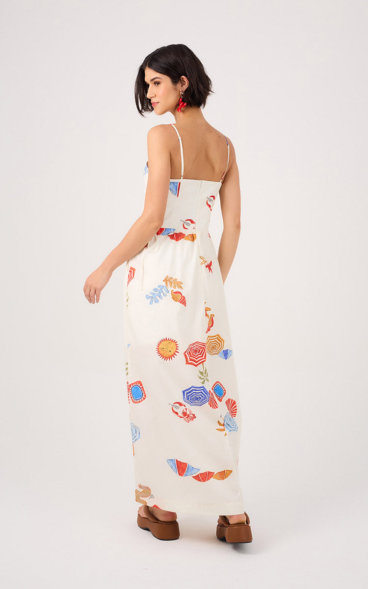 SUN PRINT MAXI SUNDRESS
