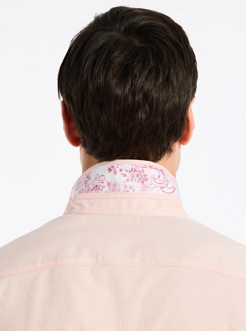 ODYSSEY LONG SLEEVE BUTTON DOWN SHIRT IN PINK