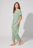 SHORT SLEEVE CLASSIC STRETCH JERSEY CROPPED PJ SET