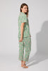 SHORT SLEEVE CLASSIC STRETCH JERSEY CROPPED PJ SET