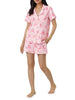 WOMENS SHORT SLEEVE SHORTY PJ SET