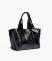 PATENT PERFORATED TOTE BAG