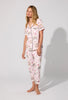 SHORT SLEEVE CLASSIC STRETCH JERSEY CROPPED PJ SET