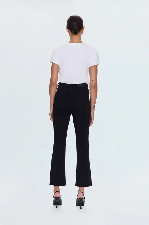 LENNON HIGH RISE CROP BOOT JEAN IN NOIR