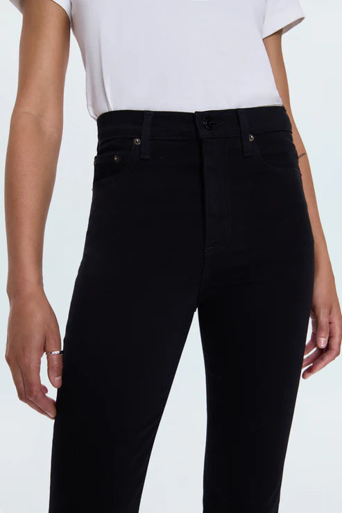LENNON HIGH RISE CROP BOOT JEAN IN NOIR