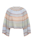 INDRA STRIPE BELL SLEEVE TOP