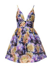 LUNA V NECK MINI DRESS