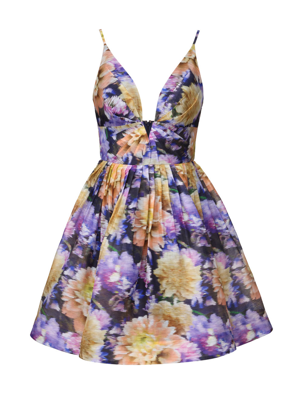 LUNA V NECK MINI DRESS
