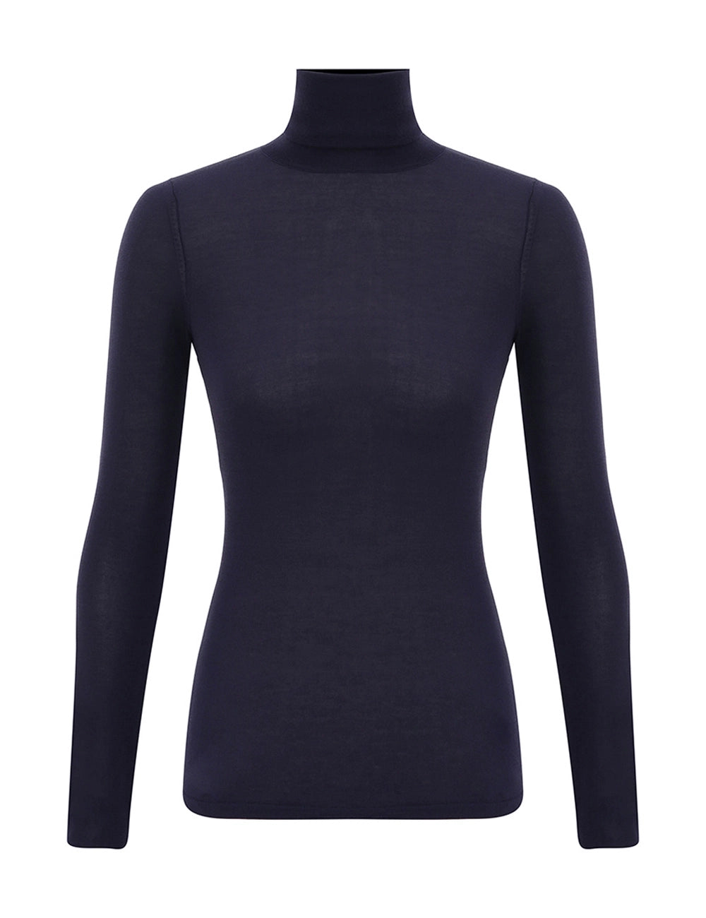 FINE KNIT ROLL NECK TOP