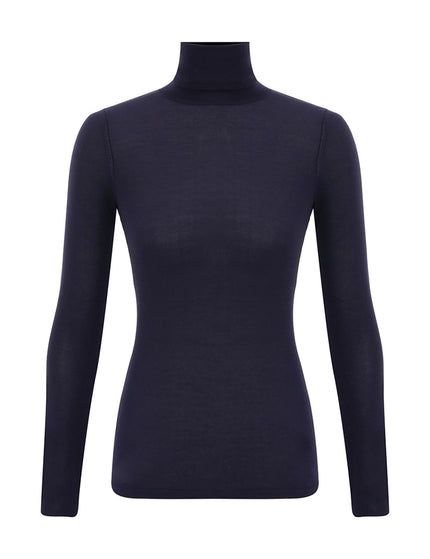 FINE KNIT ROLL NECK TOP