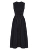 DENIM PANELLED MIDI DRESS