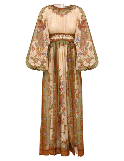 INDRA WAISTED MAXI DRESS