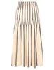 VALIANT STRIPED MIDI SKIRT