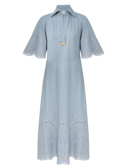 DAYLIGHT DENIM MIDI DRESS