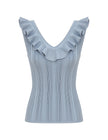 ASTER METALLIC FRILL TOP