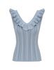 ASTER METALLIC FRILL TOP