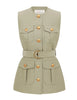 LUNA WOOL SILK UTILITY VEST