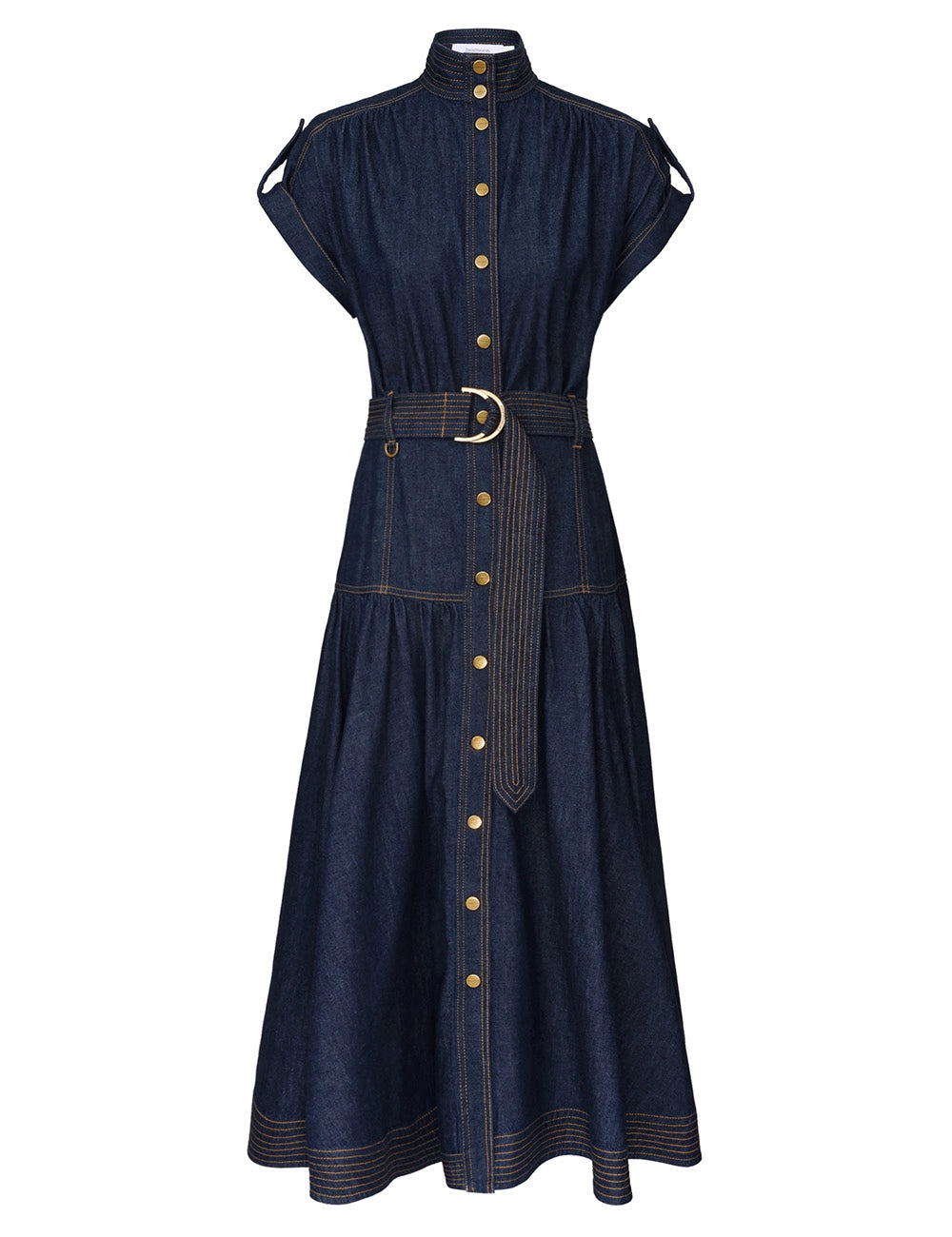 DENIM MIDI DRESS