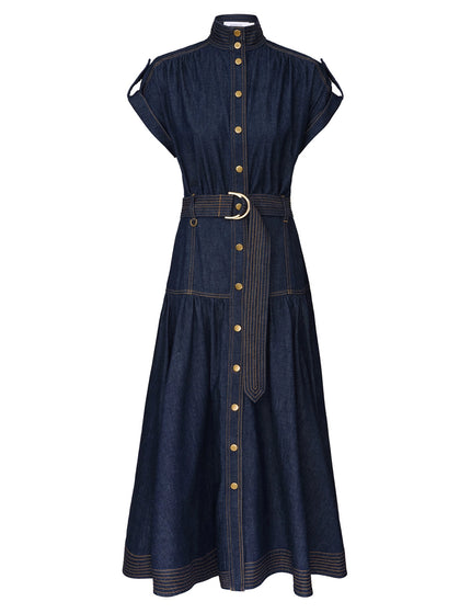 DENIM MIDI DRESS