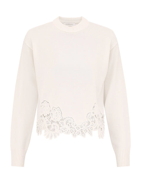 VALIANT MERINO LACE SWEATER