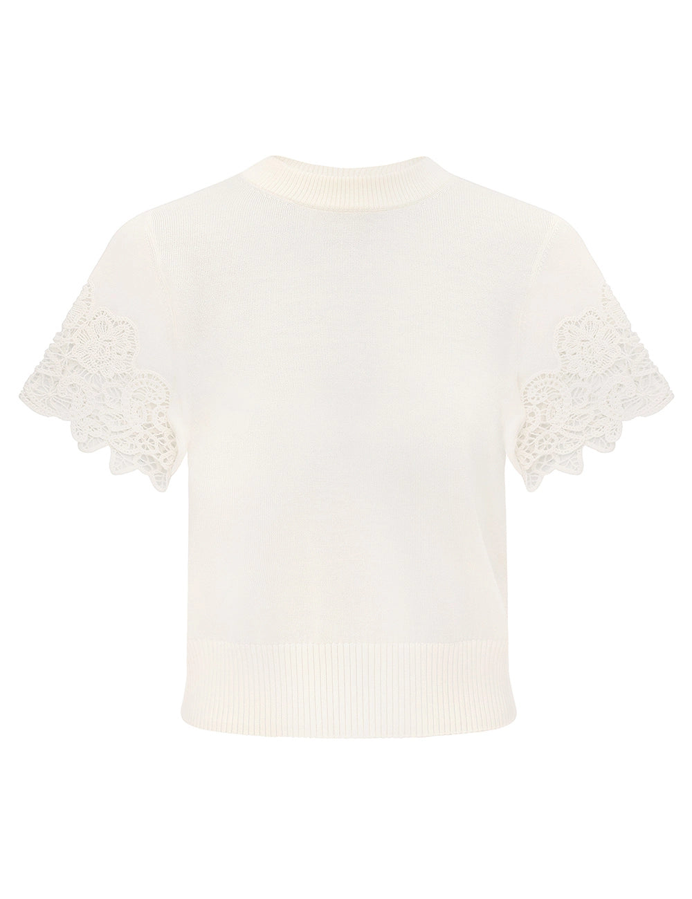 LUNA MERINO LACE TEE