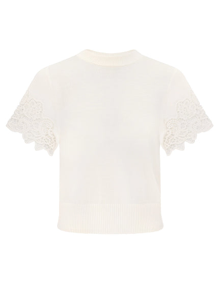 LUNA MERINO LACE TEE