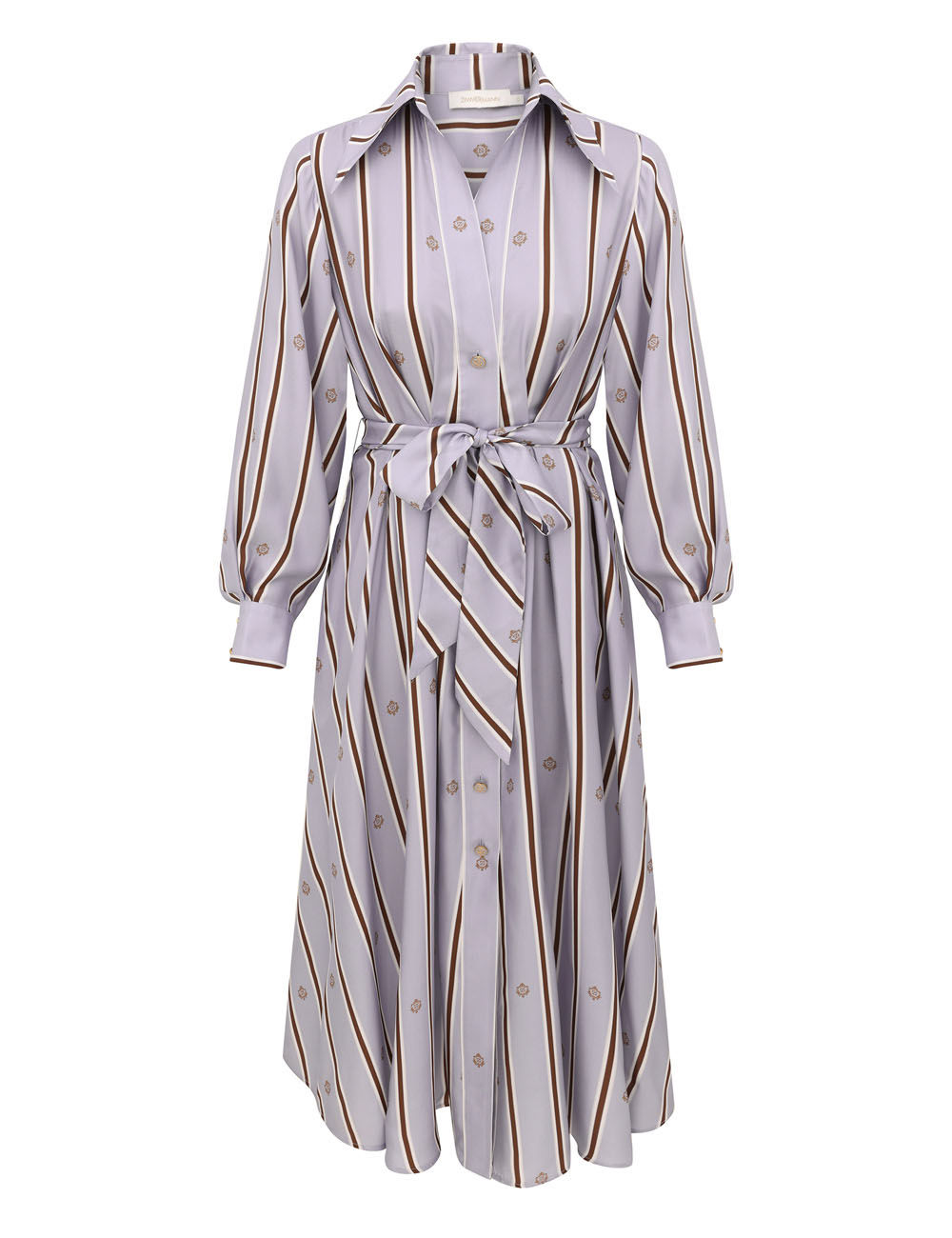 EMBLEM TUCK MIDI DRESS