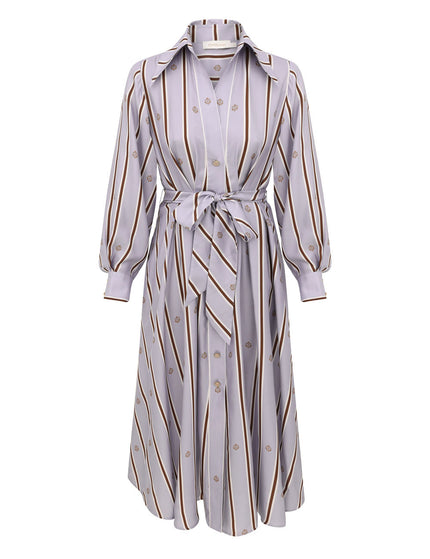 EMBLEM TUCK MIDI DRESS