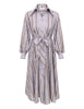 EMBLEM TUCK MIDI DRESS