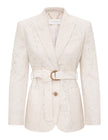 LUNA LACE BELTED BLAZER
