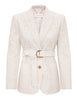 LUNA LACE BELTED BLAZER