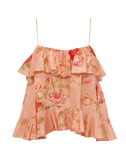 ROSELIGHT FRILL CAMI TOP