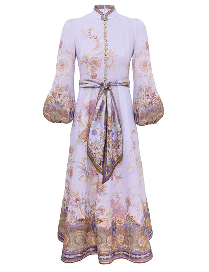 LUNA BUTTON MIDI DRESS