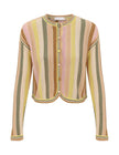 INDRA STRIPE CROCHET CARDIGAN