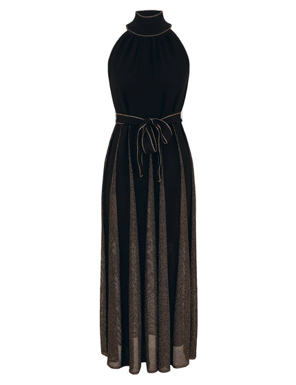 VALIANT METALLIC HALTER DRESS