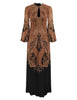 HYPNOTIC CAPED MAXI DRESS