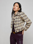 KASEY SEQUINED TWEED JACKET