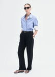 FITTED SHIRT IN STRIPED POPLIN