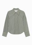 FITTED SHIRT IN STRIPED POPLIN