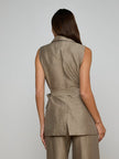 HARPER LINEN BLEND VEST