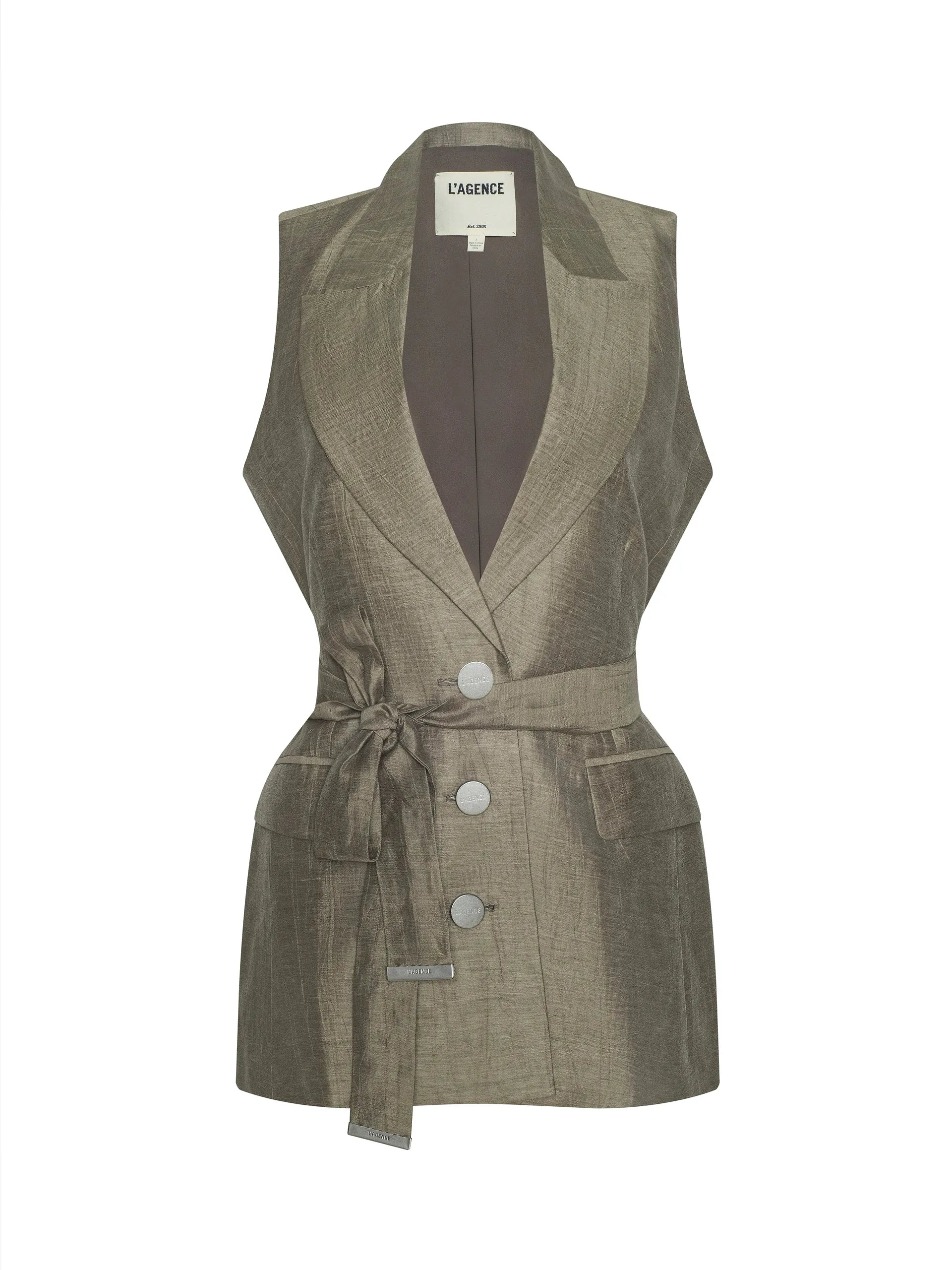 HARPER LINEN BLEND VEST